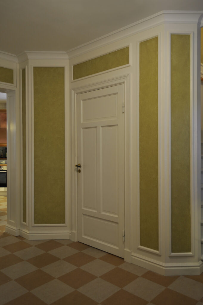 Hall wall mirrors.