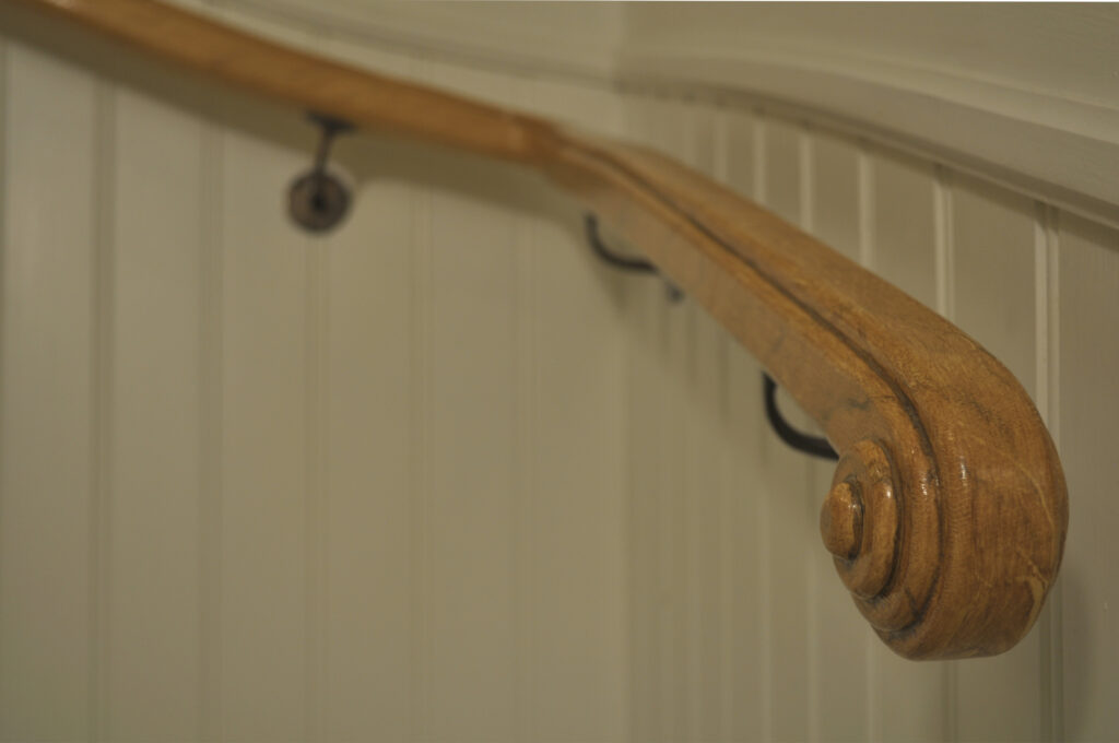 Handmade stair railing